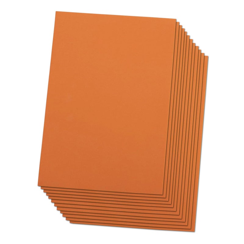 Ader Products Orange Eva Foam Sheets, 2mm Thick, 6 x 9 Inch, Handicraft Foam Paper for Arts and Crafts, by Ader Products - 12 Sheets - Image 1